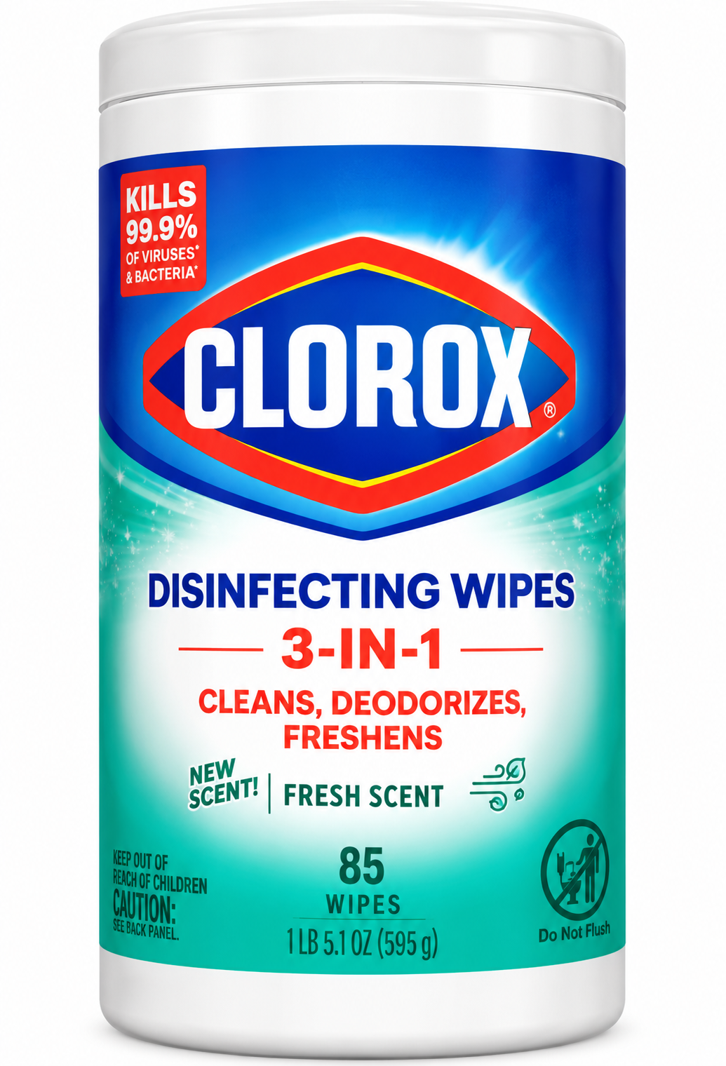 Clorox Disinfecting Cleaning Wipes, Bleach Free, Fresh Scent 85 ct
