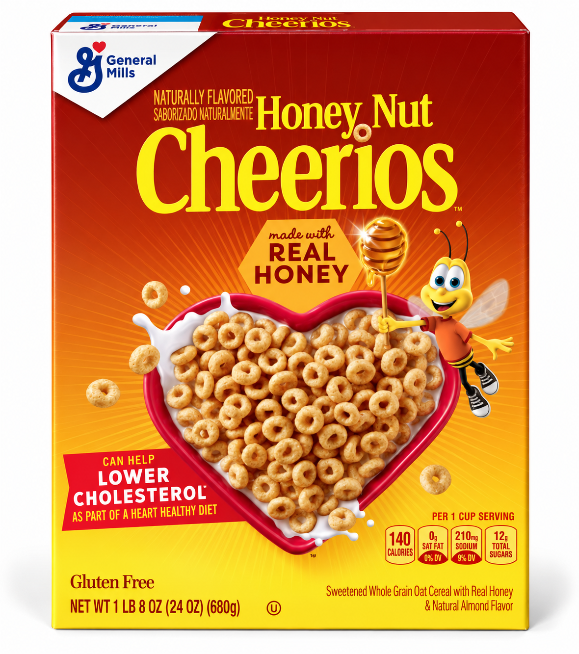 General Mills Honey Nut Cheerios — Giant Size 24 oz