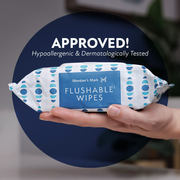Member's Mark Flushable Wipes, Scented, 60ct