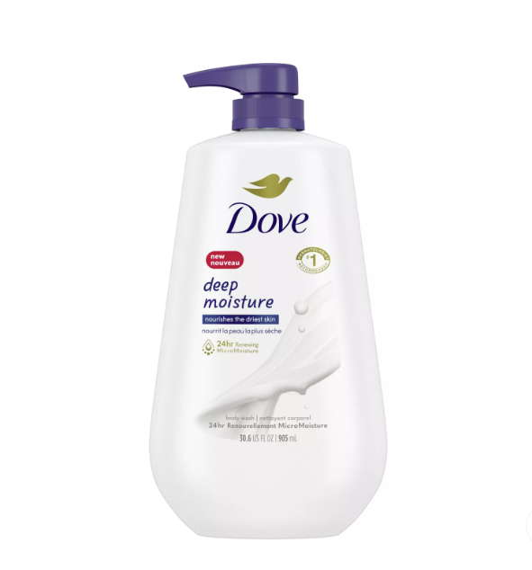 Dove Deep Moisture Body Wash with Pump, 30.6 fl. oz.