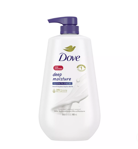 Dove Deep Moisture Body Wash with Pump, 30.6 fl. oz.