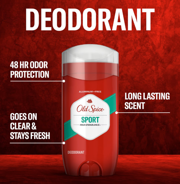Old Spice High Endurance Deodorant, 48-Hr. Protection, Pure Sport, 3.0 oz.
