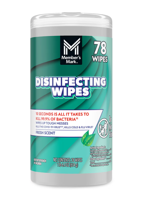 Member's Mark Disinfecting Wipes,