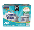 Member's Mark Power Flex 13-Gallon Tall Kitchen Trash Bags, Fresh Scent, 200 ct.