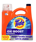 Tide Ultra Oxi Boost Liquid Laundry Detergent, 100 loads, 128 fl. oz.