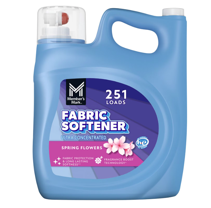 Member's Mark Liquid Fabric Softener, Spring Flowers, 251 loads, 170 fl. oz.