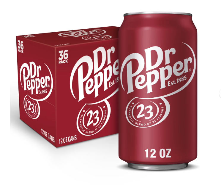 Dr Pepper Soda 12 fl. oz. cans, 36 pk.