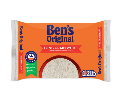 Ben's Original Enriched Long Grain White Parboiled Rice, 12 lbs.
