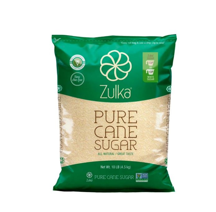 Zulka Pure Cane Sugar 10 lbs.