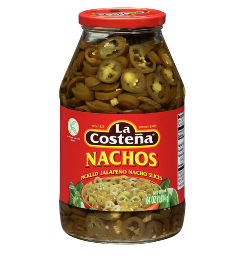 La Costeña Pickled Jalapeño Nacho Slices, 64 oz.