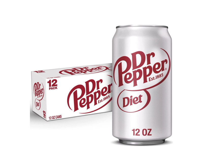 Diet Dr Pepper Soda 12 fl. oz, 12 pk