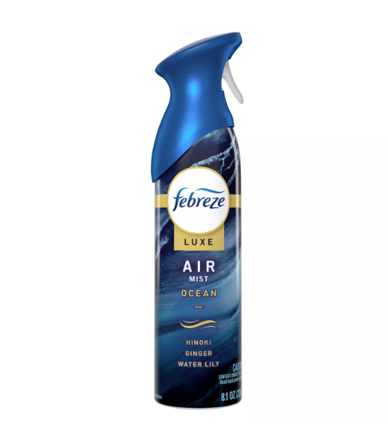 Febreze Luxe Air Mist Freshener Odor Fighting Room Spray - Ocean Scent