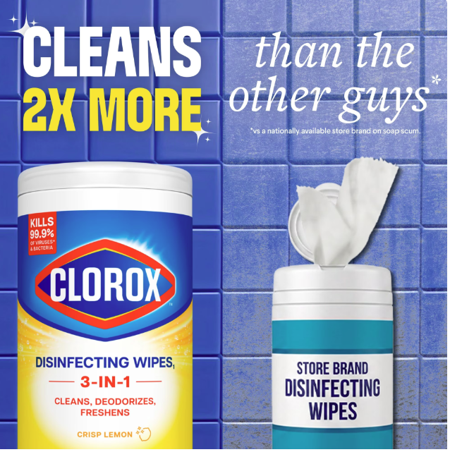 Clorox Disinfecting Cleaning Wipes, Bleach Free, Fresh Scent and Crisp Lemon,  — 85 Count