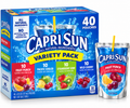 Capri Sun 100% Juice Variety Pack, 6 fl. oz. pouches, 40 pk.
