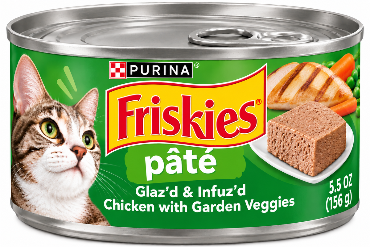 Friskies Pâté – Chicken with Gravy & Garden Veggies 1 can