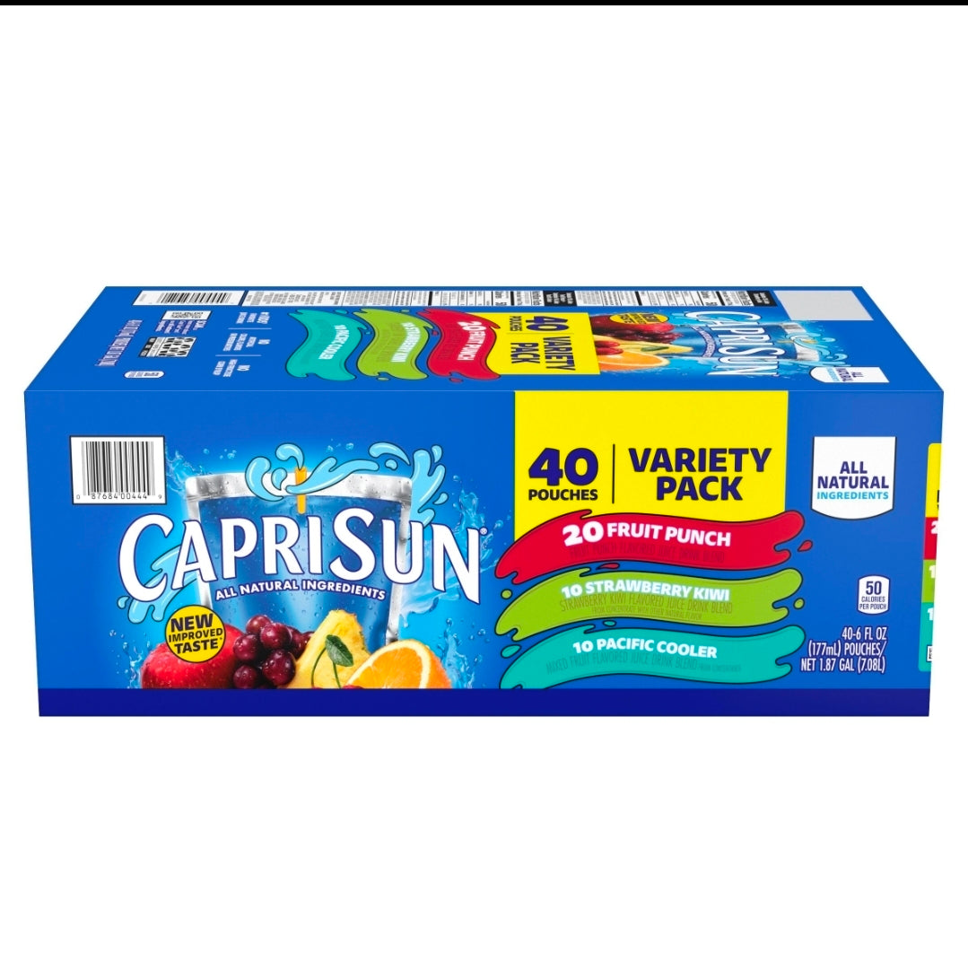 Capri Sun Variety Pack 6 fl. oz. pouches, 40 pk.