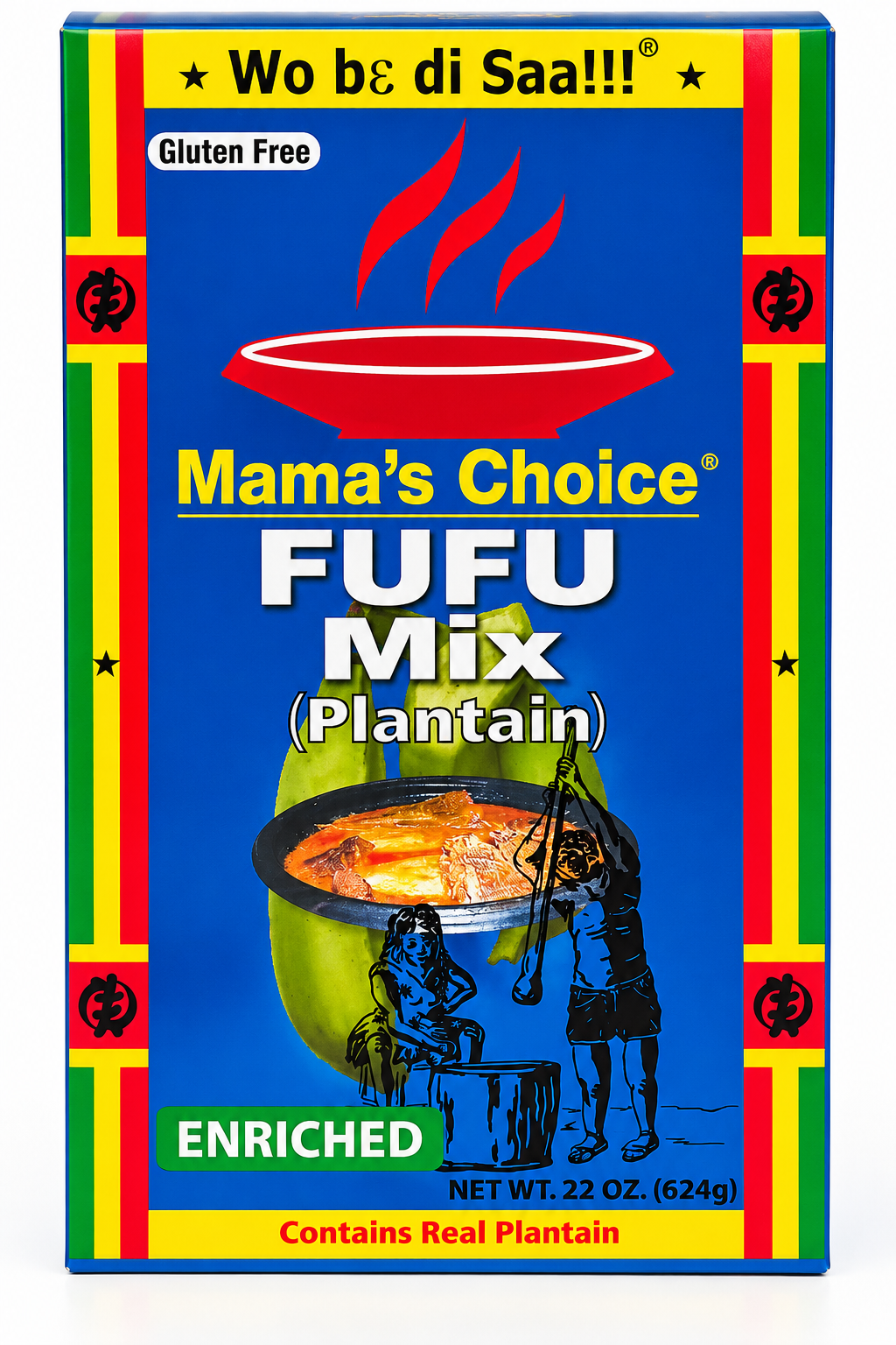 Mama’s Choice Fufu Mix (Plantain) – 22 oz (624g)
