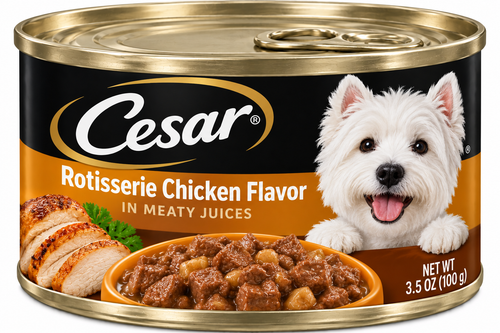 Cesar Filets in Gravy – Rotisserie Chicken Flavor 3.5 oz tray
