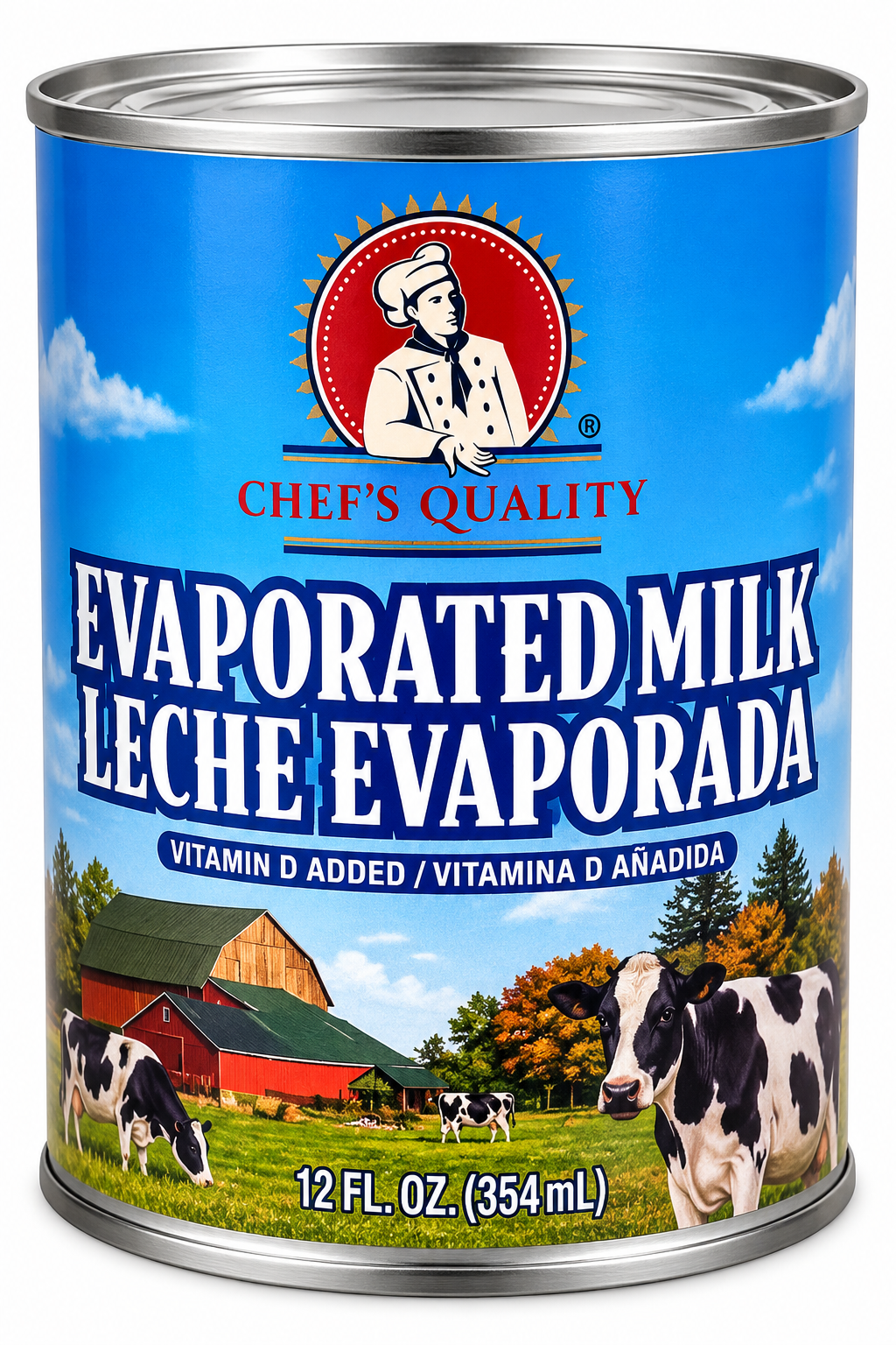 Chef’s Quality Evaporated Milk – 12 fl oz