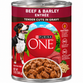Purina ONE Tender Cuts in Gravy – Beef & Barley Entrée, 13 oz