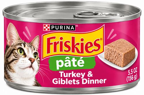 Friskies Pâté – Turkey & Giblets Dinner 1 can
